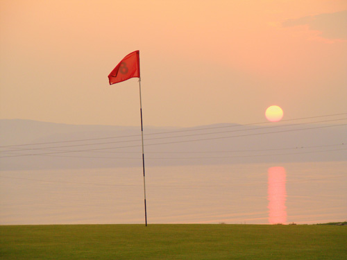 8th green at Machrie Bay, Isle of Arran