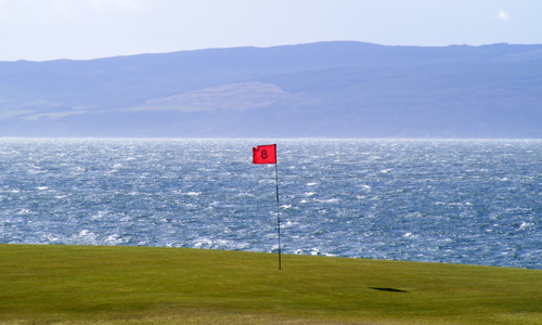 8th green at Machrie Bay, Isle of Arran