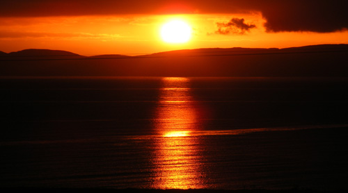 Sunset from the Isle of Arran